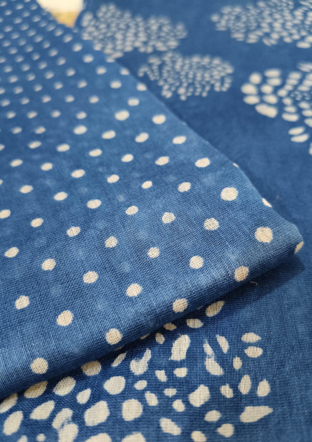Bagru Chanderi Suit - Blue 01 - Wefta