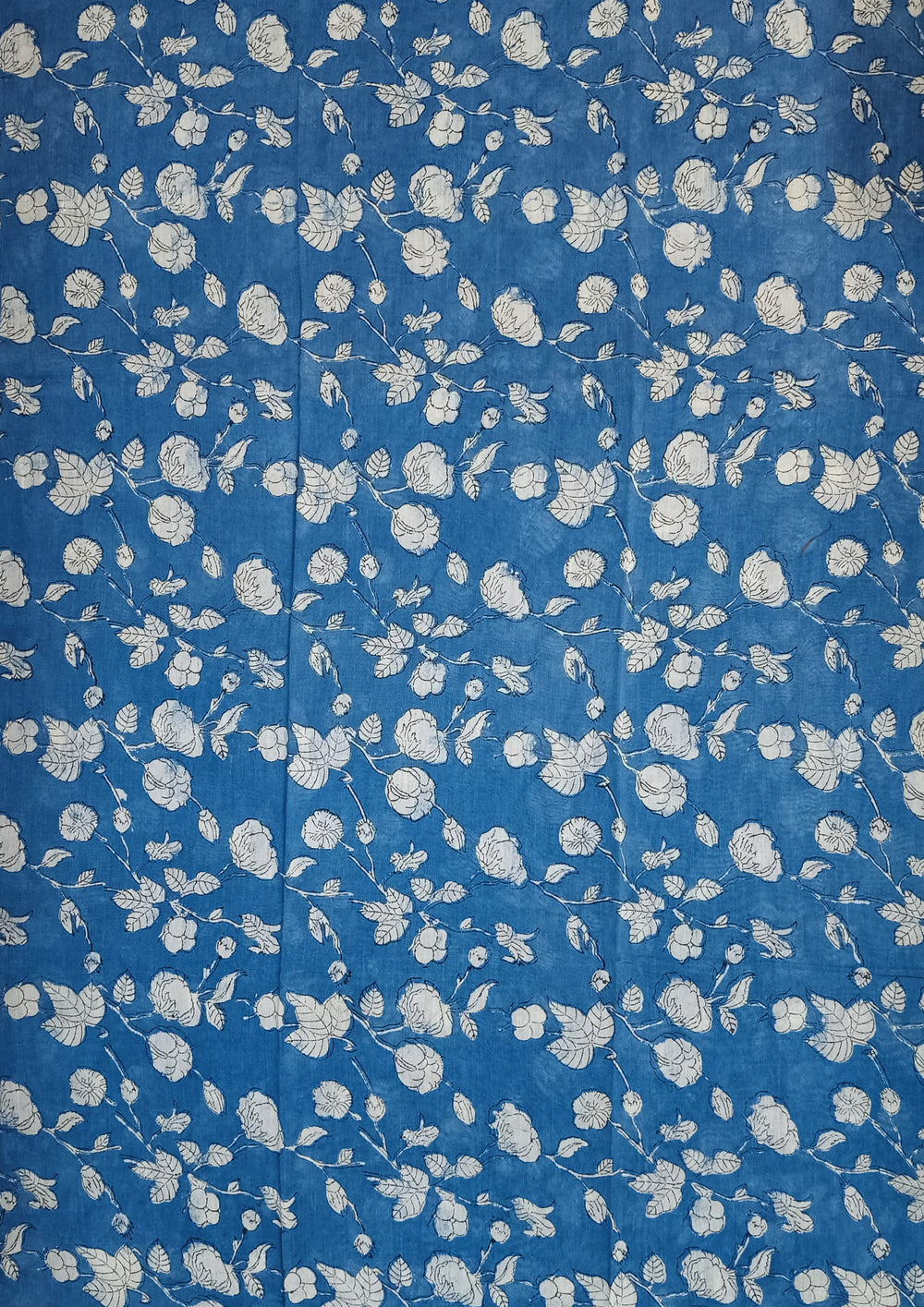 Bagru Chanderi Suit- Blue 02 - Wefta