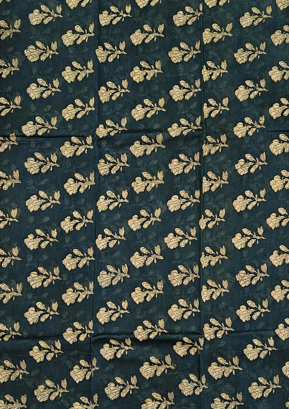Bagru Chanderi Suit- Turq 02 - Wefta