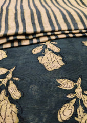 Bagru Chanderi Suit- Turq 02 - Wefta