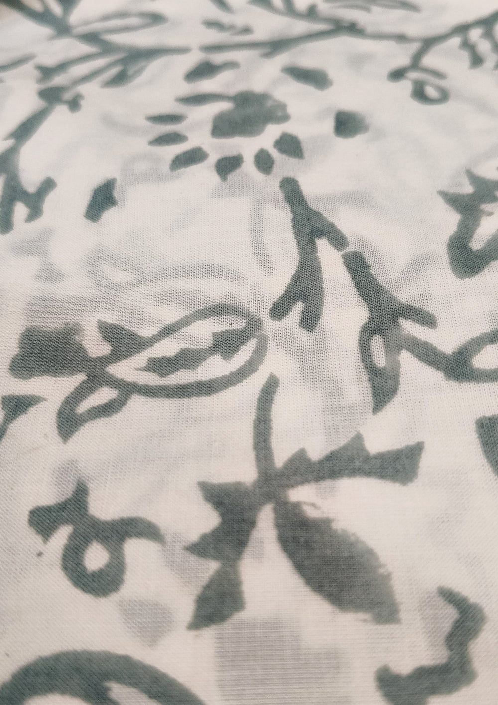 Bagru Handblock Print B10 - Light Blue2 - Wefta