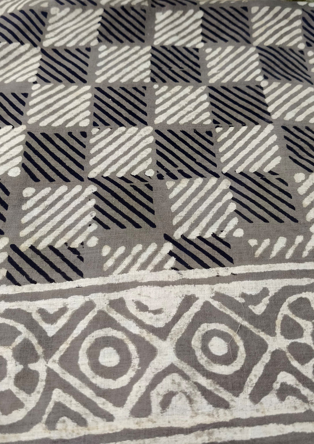 Bagru - Handblock print Cotton Saree - 24 Kashish - Wefta