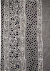 Bagru - Handblock print Cotton Saree - 24 Kashish - Wefta