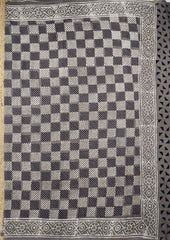 Bagru - Handblock print Cotton Saree - 24 Kashish - Wefta