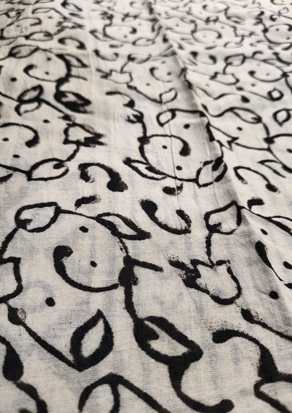 Bagru - Handblock print Cotton Saree - Mustard 2 - Wefta