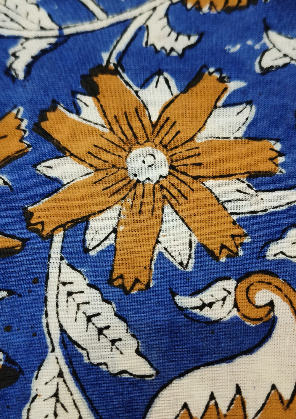 Bagru Handblock Print Suit B1 - Blue1 - Wefta