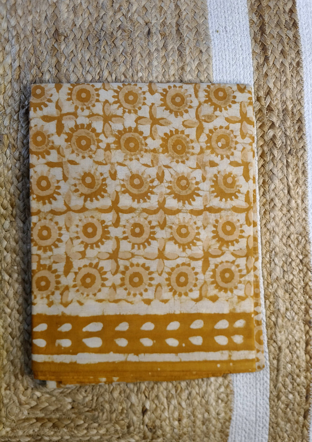 Bagru - Handblock Printed Cotton Saree - ATC03 - Wefta