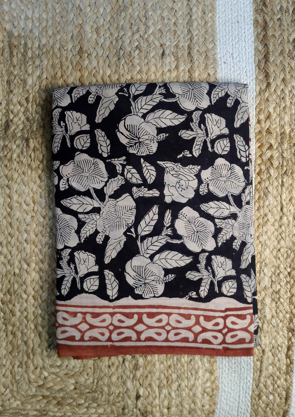 Bagru - Handblock Printed Cotton Saree - ATC04 - Wefta