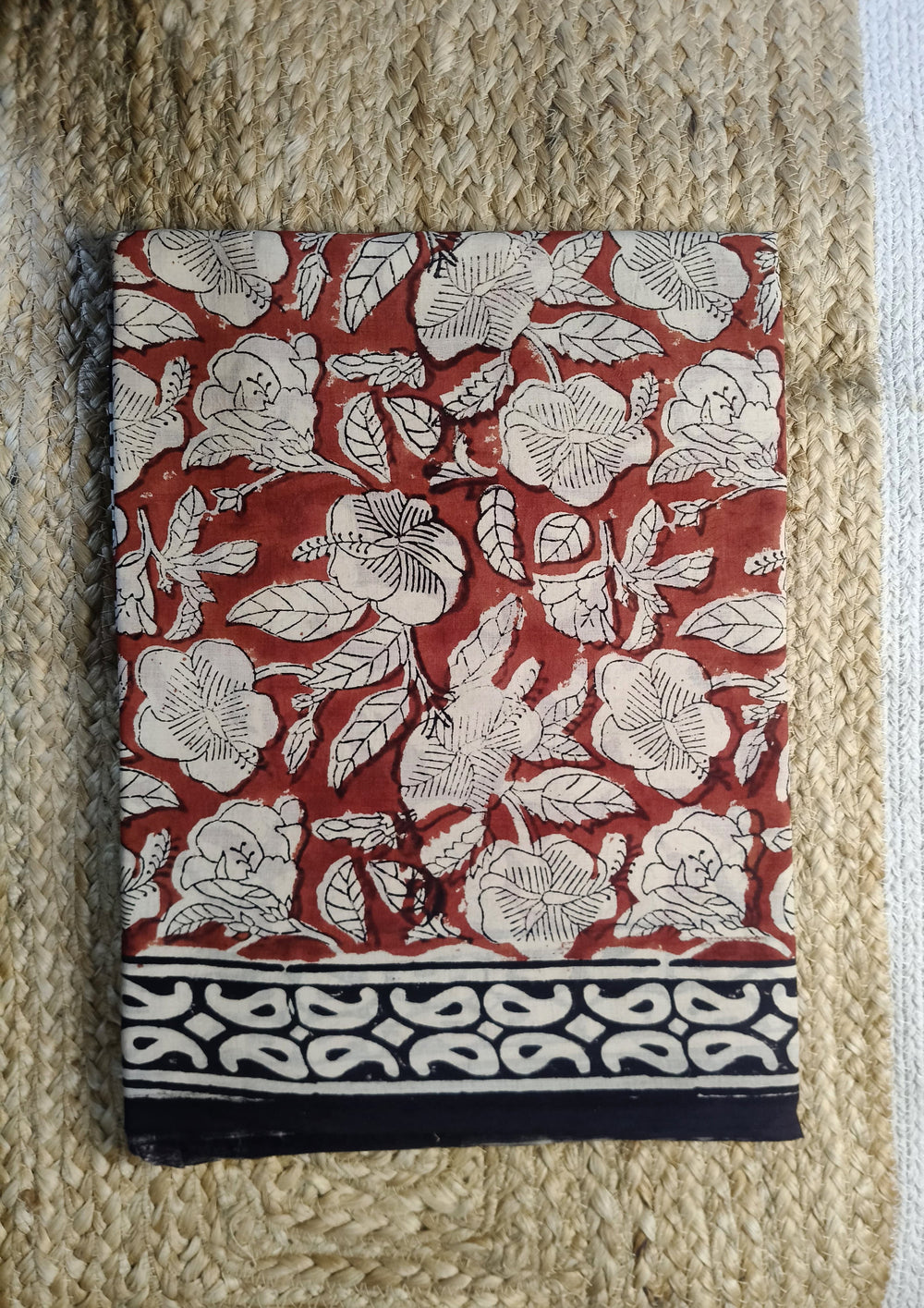 Bagru - Handblock Printed Cotton Saree - ATC05 - Wefta