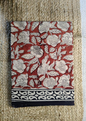 Bagru - Handblock Printed Cotton Saree - ATC05 - Wefta
