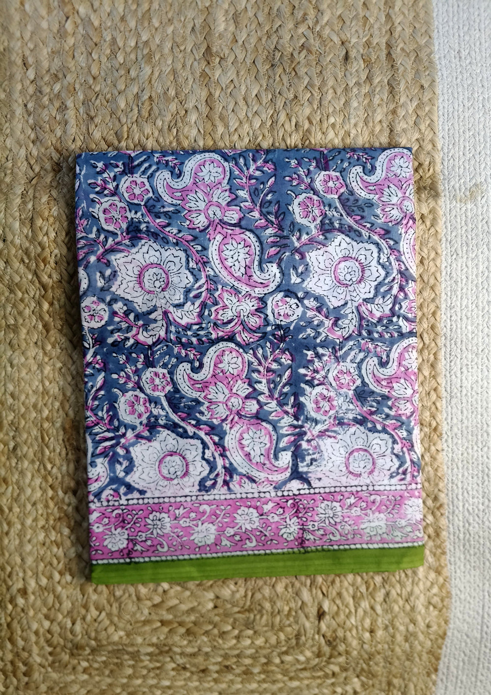 Bagru - Handblock Printed Cotton Saree - ATC06 - Wefta