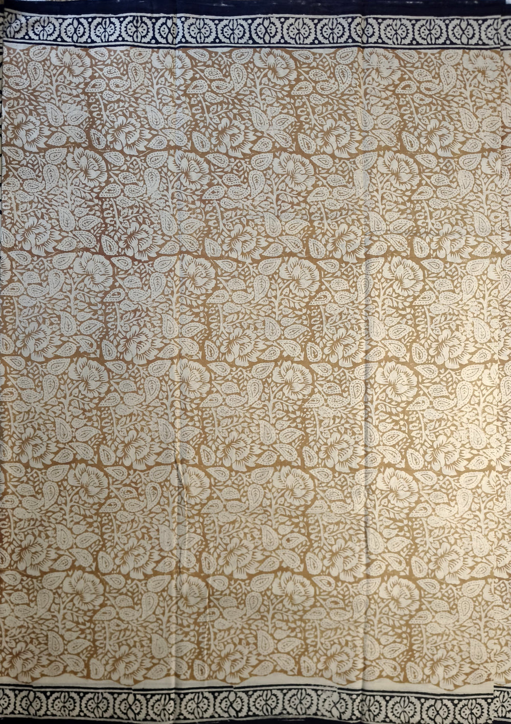 Bagru - Handblock Printed Cotton Saree - ATC09 - Wefta