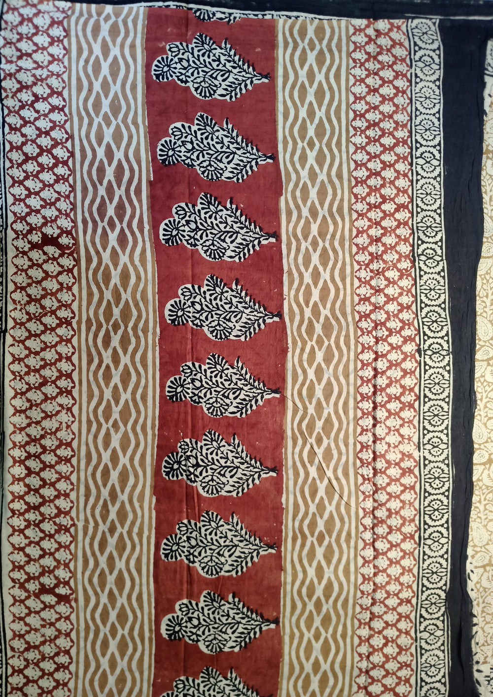 Bagru - Handblock Printed Cotton Saree - ATC09 - Wefta