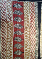 Bagru - Handblock Printed Cotton Saree - ATC09 - Wefta