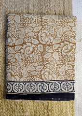 Bagru - Handblock Printed Cotton Saree - ATC09 - Wefta