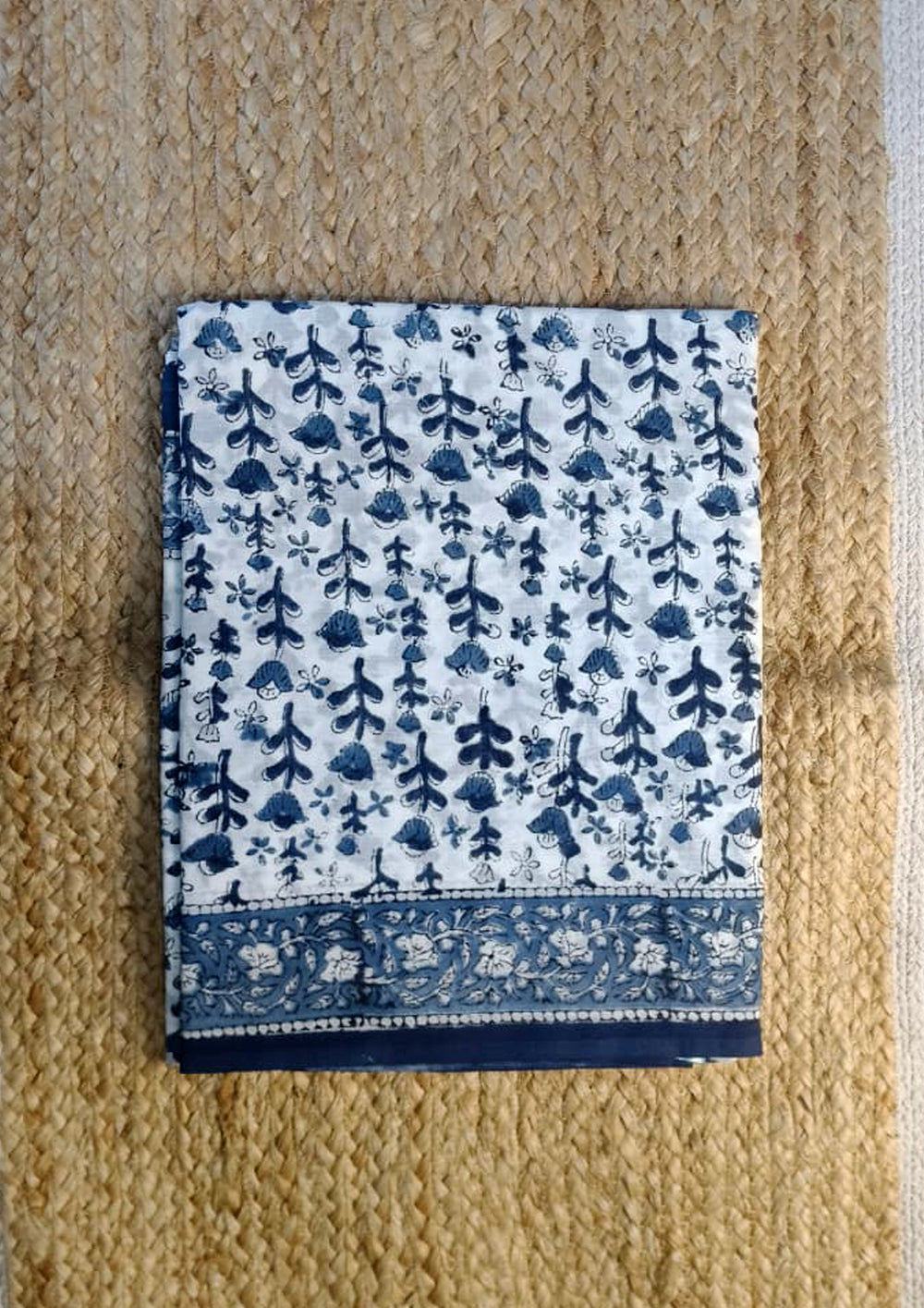 Bagru - Handblock Printed Cotton Saree - ATC13 - Wefta