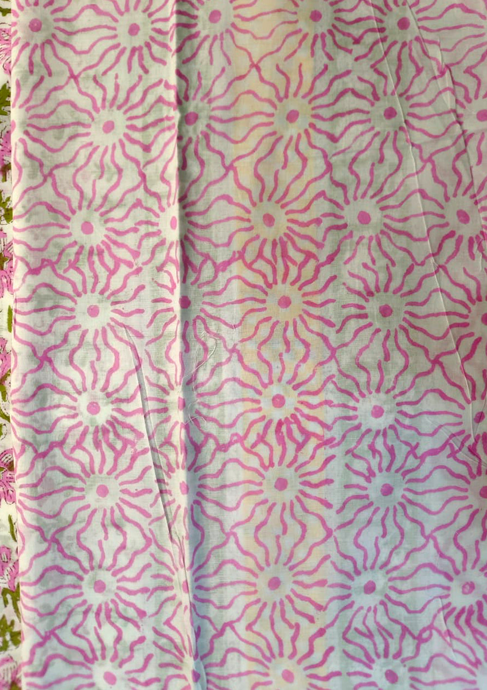 Bagru - Handblock Printed Cotton Saree - ATC14 - Wefta