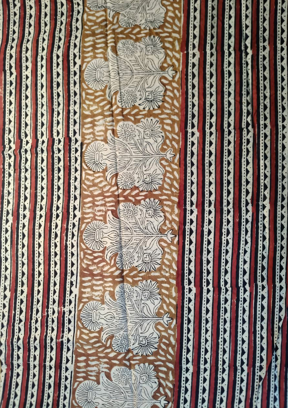 Bagru - Handblock Printed Cotton Saree - ATC15 - Wefta