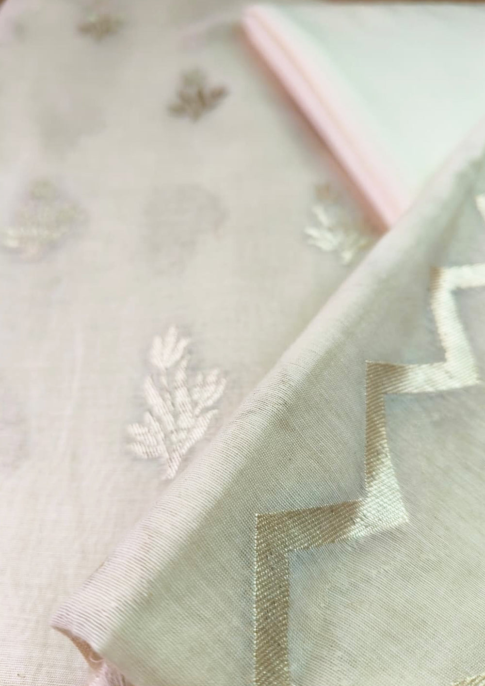 Banarasi Fancy Suit - F1 Cream - Wefta