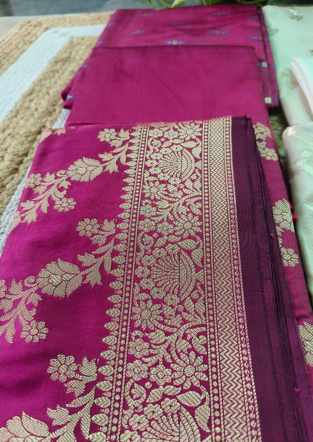 Banarasi Fancy Suit - F3 Magenta - Wefta
