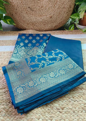 Banarasi Fancy Suit - F4 Blue - Wefta