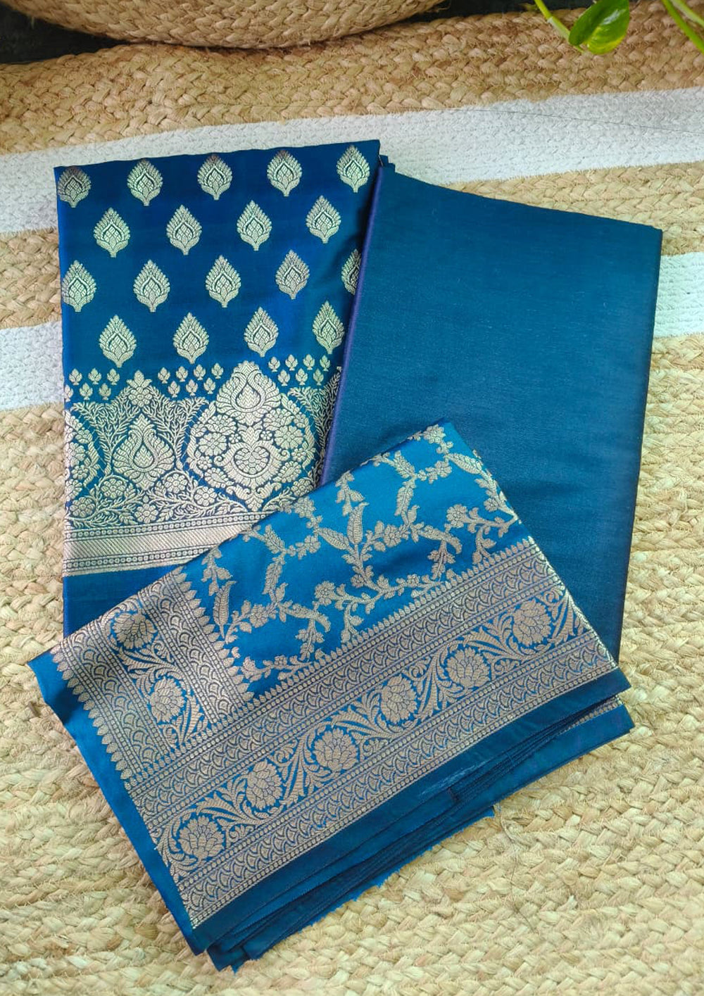 Banarasi Fancy Suit - F4 Blue - Wefta