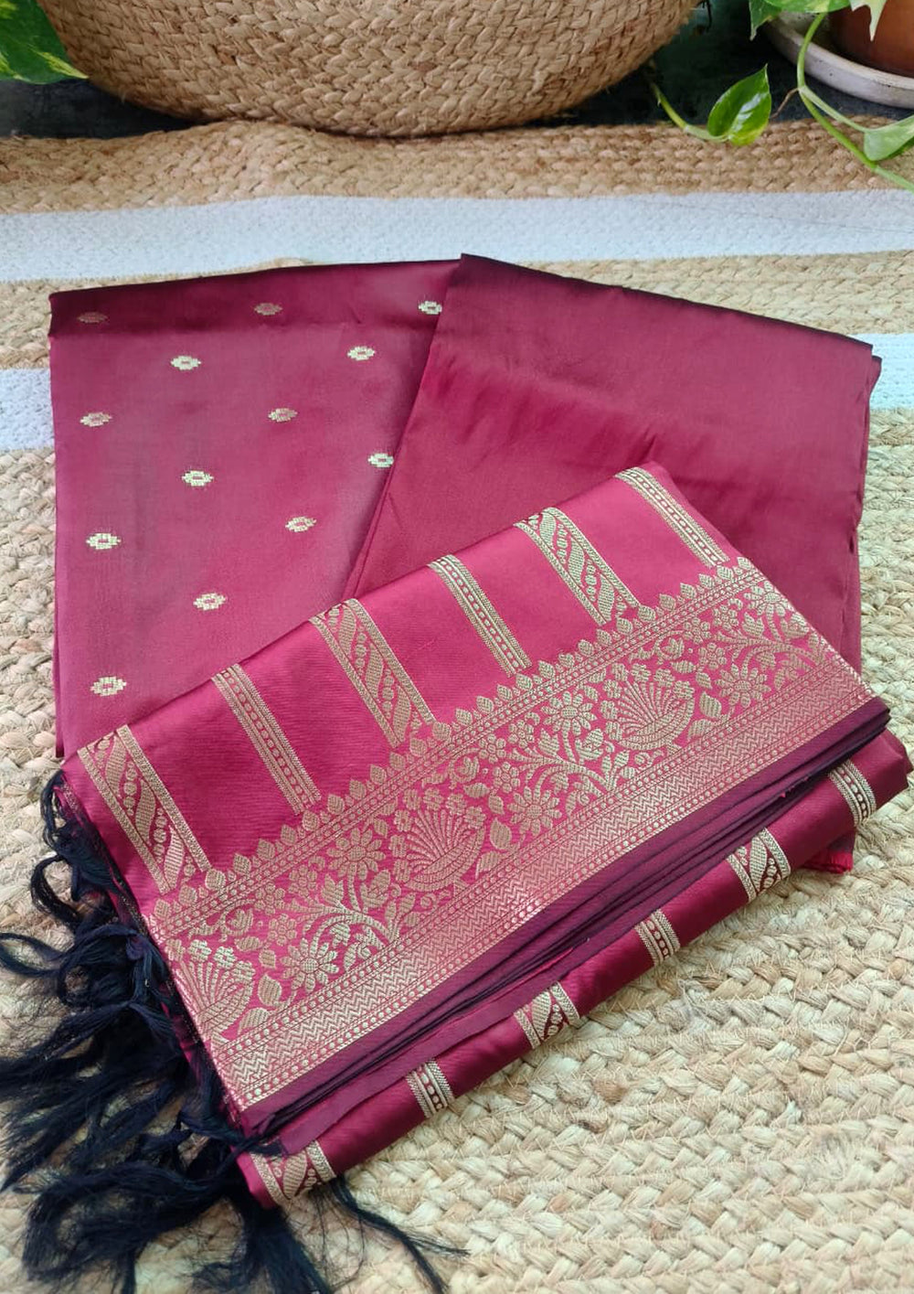 Banarasi Fancy Suit - F5 Maroon - Wefta