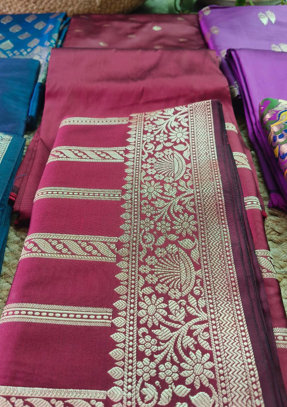 Banarasi Fancy Suit - F5 Maroon - Wefta