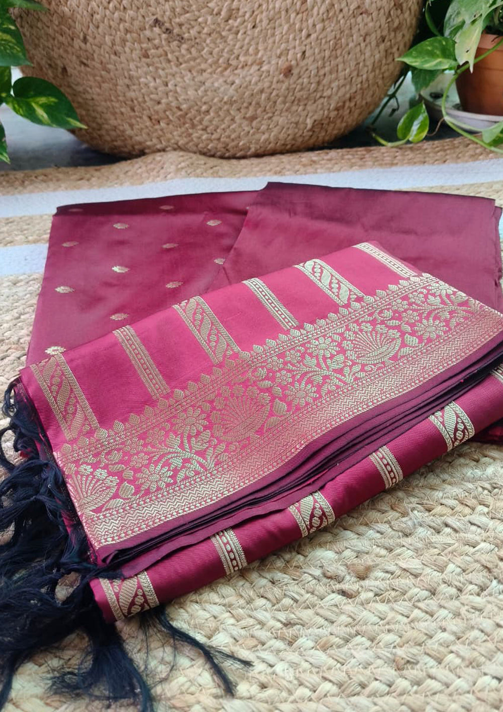 Banarasi Fancy Suit - F5 Maroon - Wefta