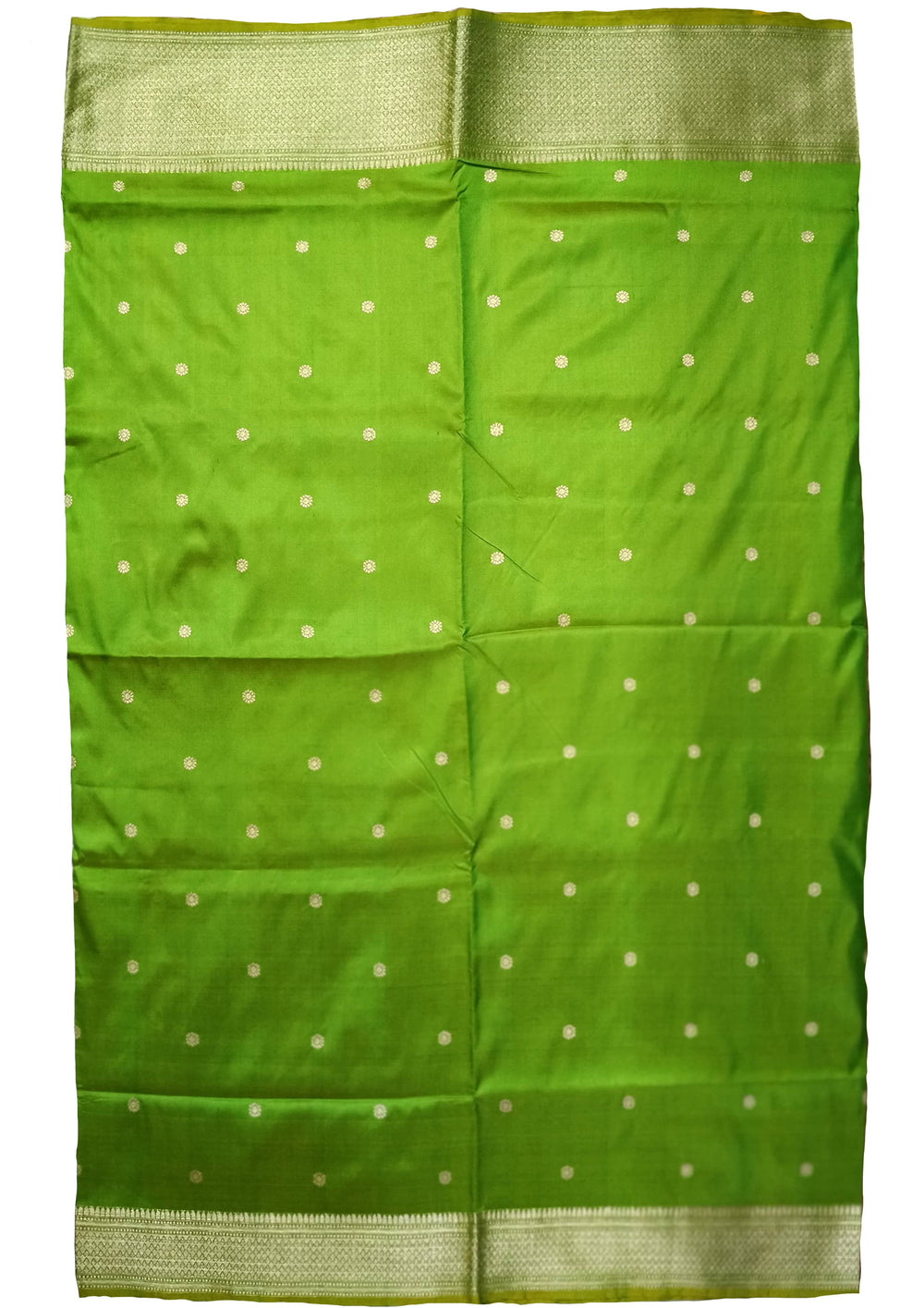 Banarasi Silk Saree 01 - Green - Wefta