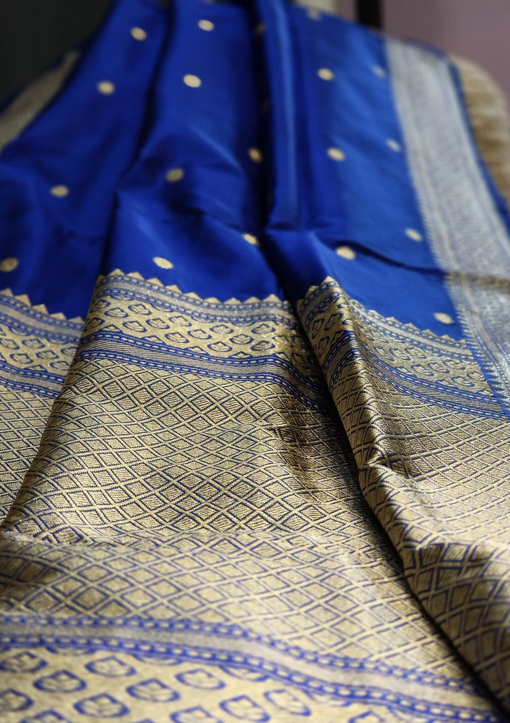 Banarasi Silk Saree - Blue01 - Wefta