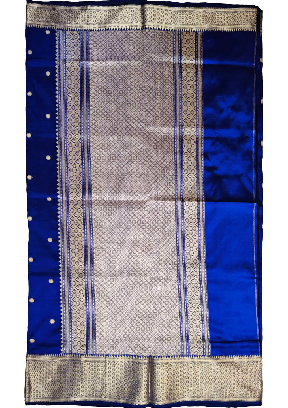 Banarasi Silk Saree - Blue01 - Wefta