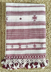 Bhujodi Kutchi Dupatta - 1 White - Wefta