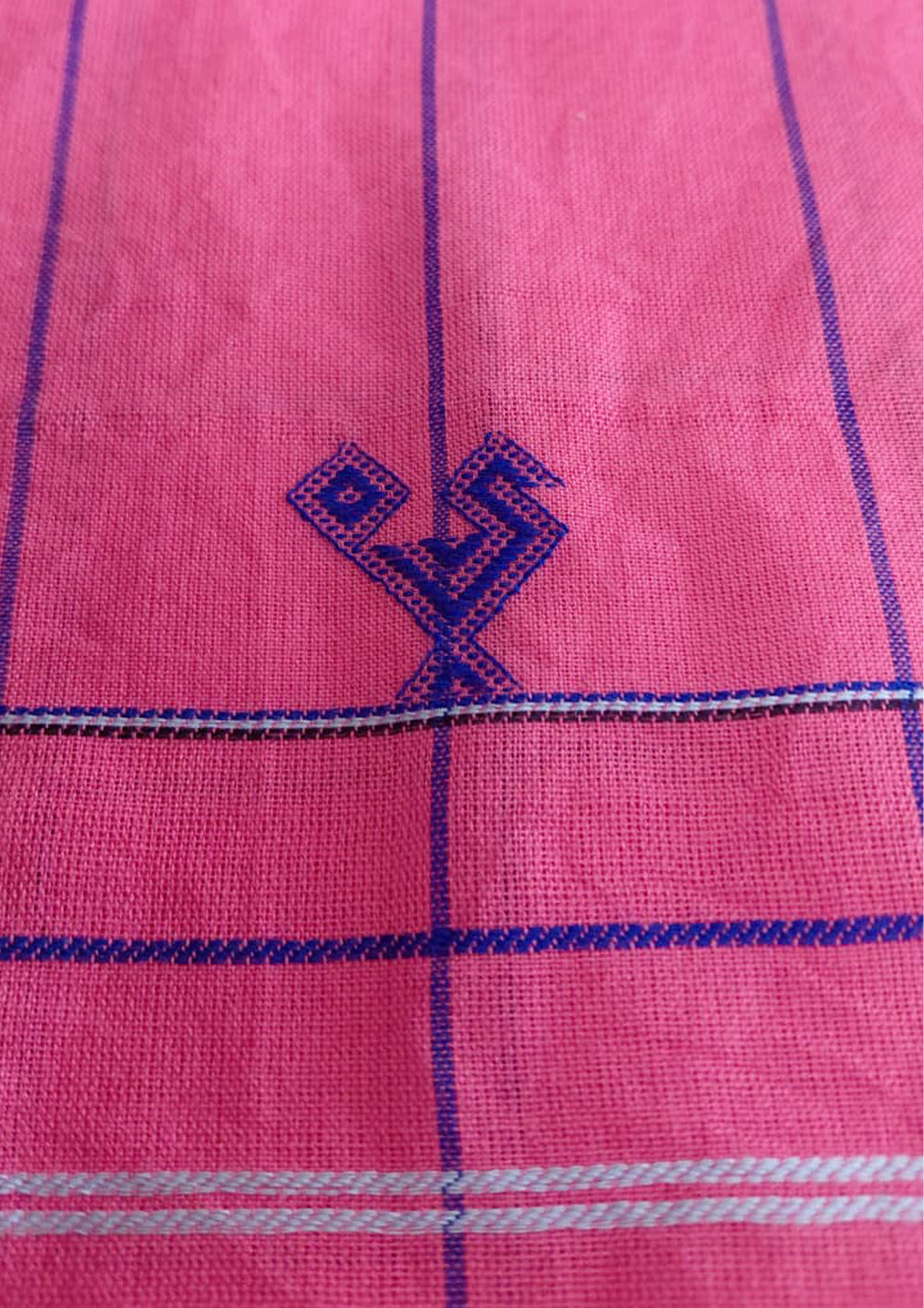 Bhujodi Soft Cotton Saree (Kutchi)- 8KC Checks - Wefta