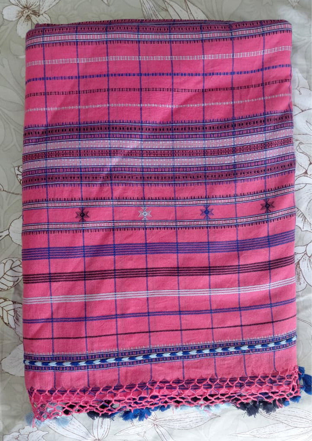Bhujodi Soft Cotton Saree (Kutchi)- 8KC Checks - Wefta
