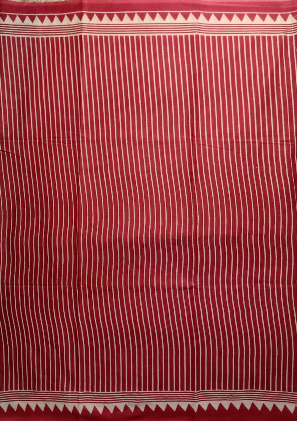 Block Printed Saree - Red DP1 - Wefta