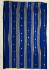 Cotton Jamdani Arrow Buti- Dark Blue - Wefta