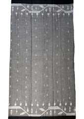 Cotton Jamdani Chir Buti Saree- Grey - Wefta