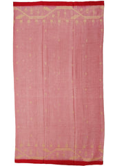Cotton Jamdani Chir buti Saree- Red - Wefta