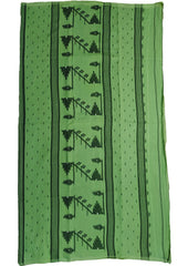 Cotton Jamdani Machi Buti Saree- Green - Wefta