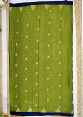 Cotton Jamdani Phool Buti Saree- Green - Wefta