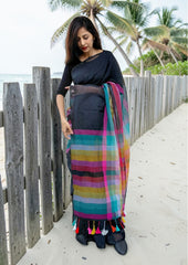 Cotton M11 - Multicolor Checks Black - Wefta