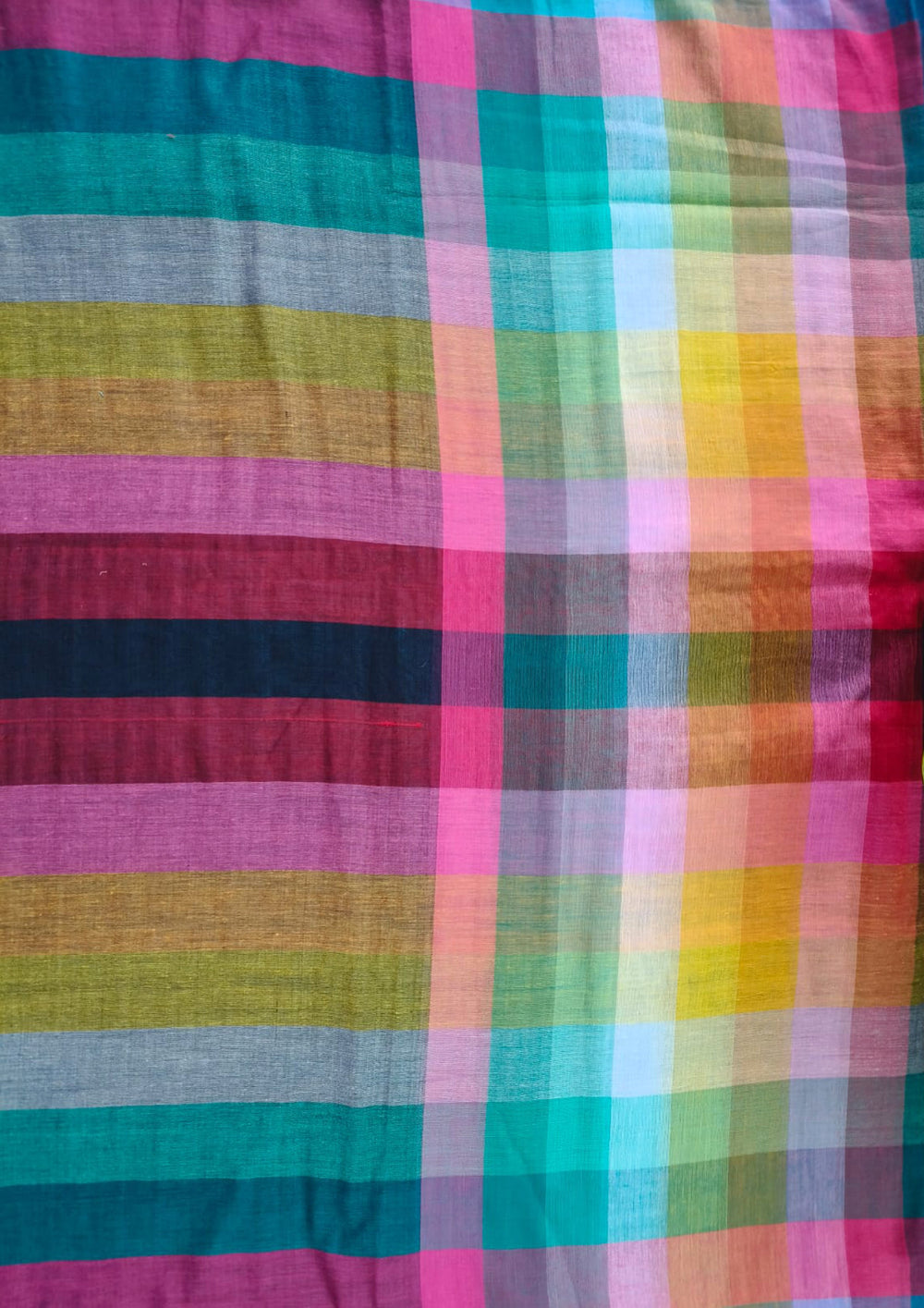 Cotton M13 - Multicolor Checks Cobalt - Wefta