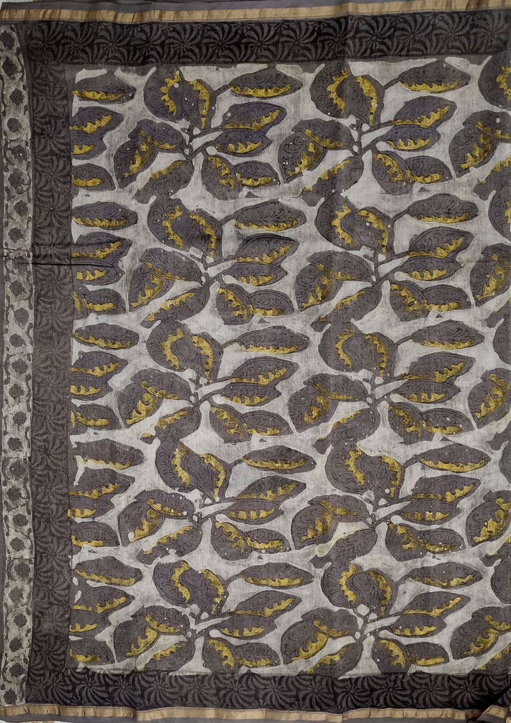 Dabu - Handblock print Chanderi Saree - 26 Kashish - Wefta