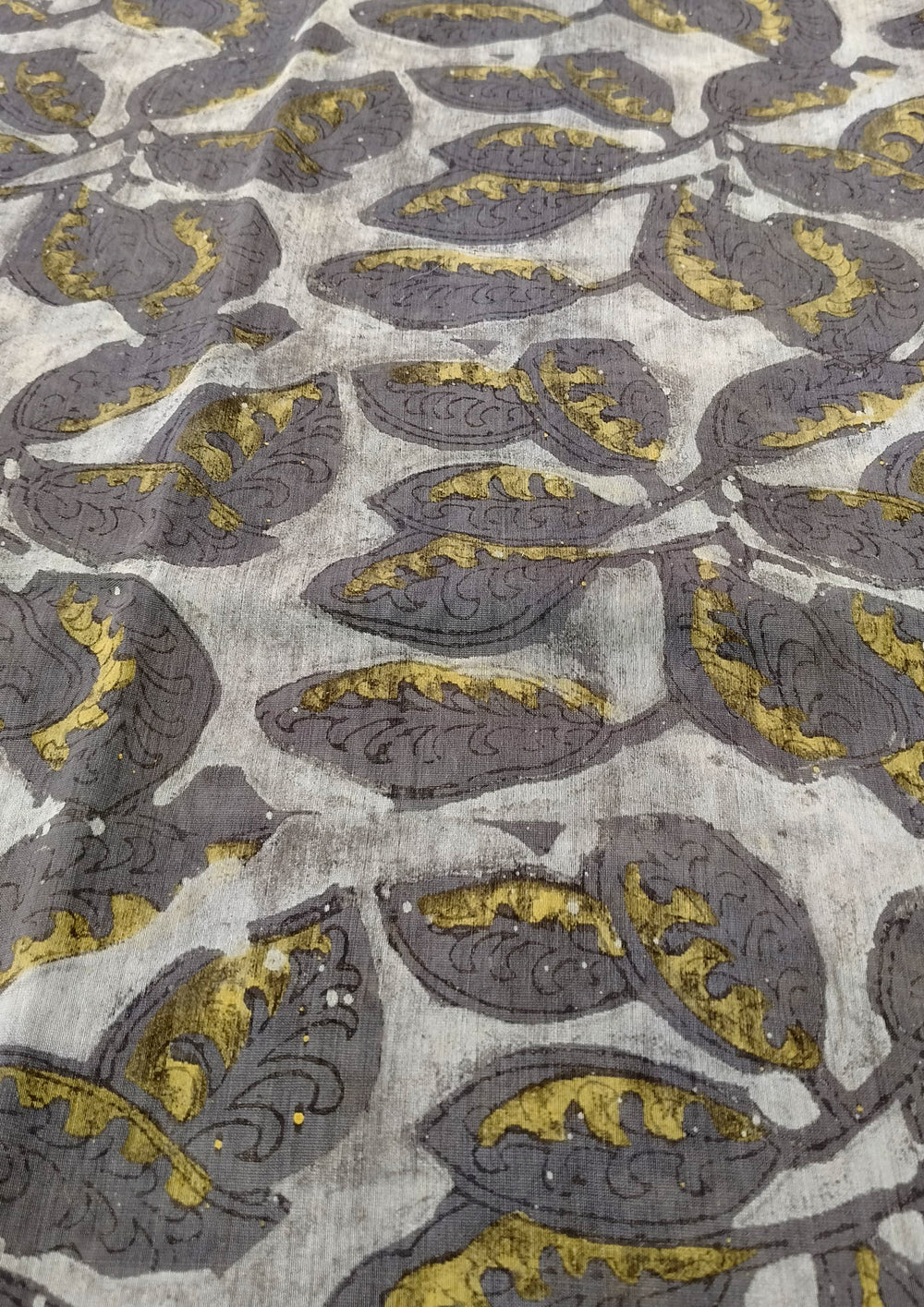 Dabu - Handblock print Chanderi Saree - 26 Kashish - Wefta