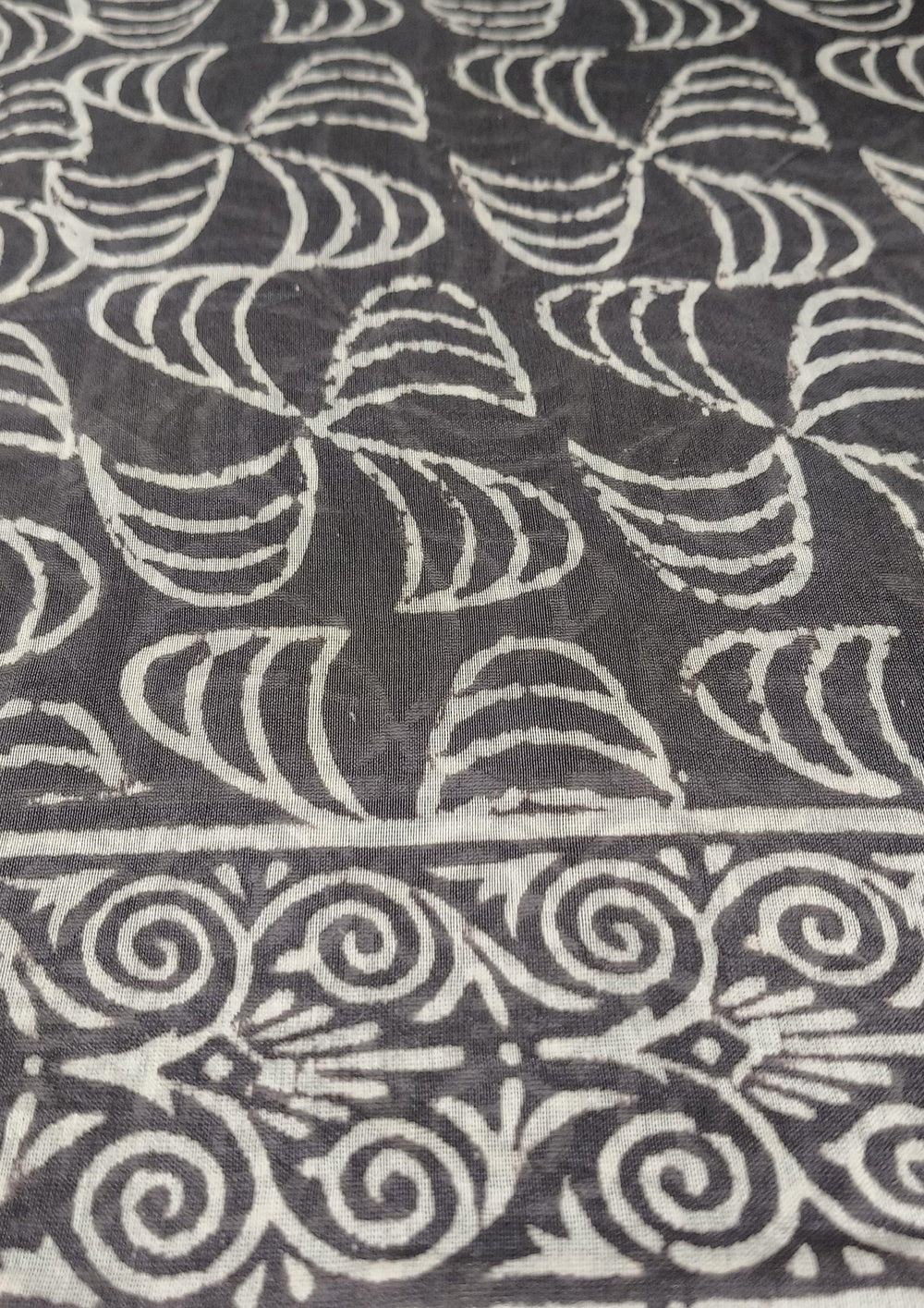 Dabu - Handblock print Chanderi Saree - Kashish - Wefta