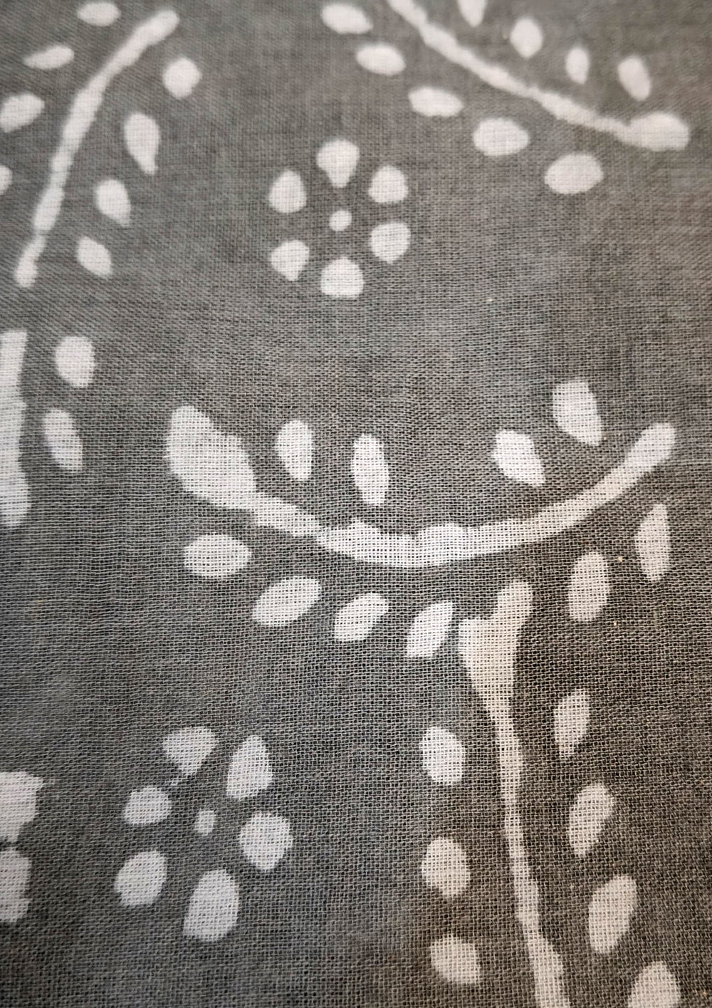 Dabu Handblock Print Suit D3 - Grey1 - Wefta