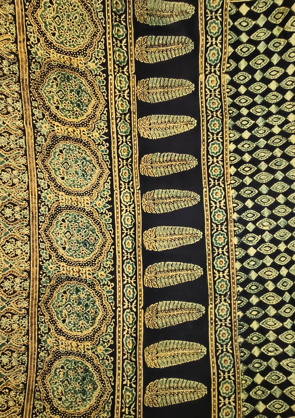 Handblock Printed Ajrakh Modal Dupatta - AJ01IFB - Wefta