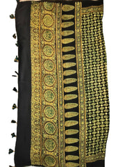 Handblock Printed Ajrakh Modal Dupatta - AJ01IFB - Wefta