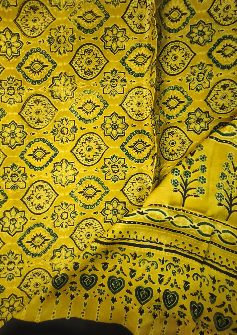 Handblock Printed Ajrakh Modal Dupatta - AJ02IFB - Wefta